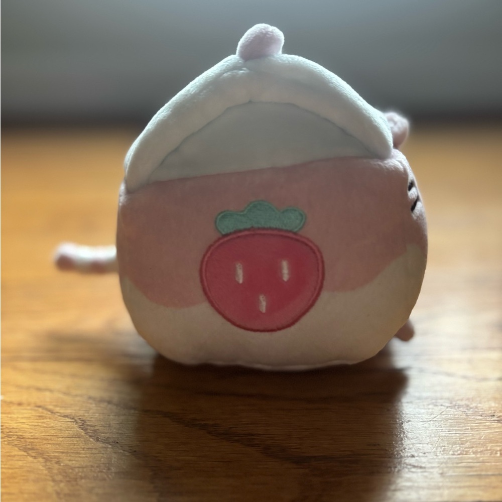 Pusheen strawberry milk sips plush